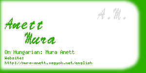 anett mura business card